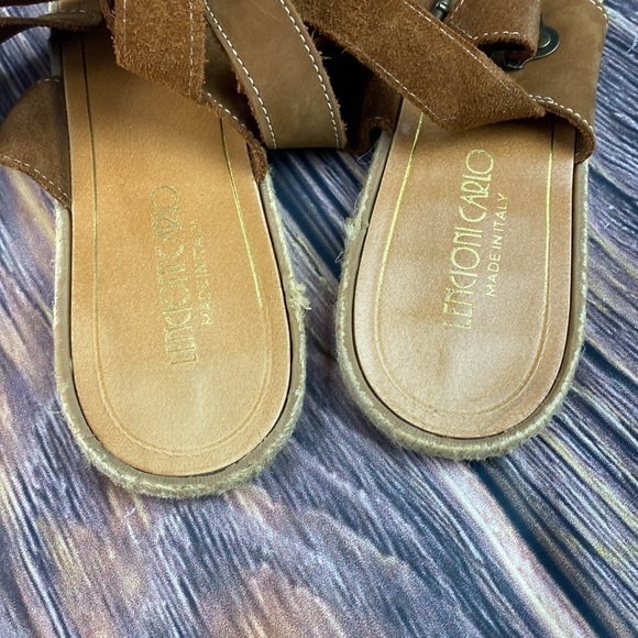 Lencioni Carlo Italian Made Leather Flats - Picture 4 of 8